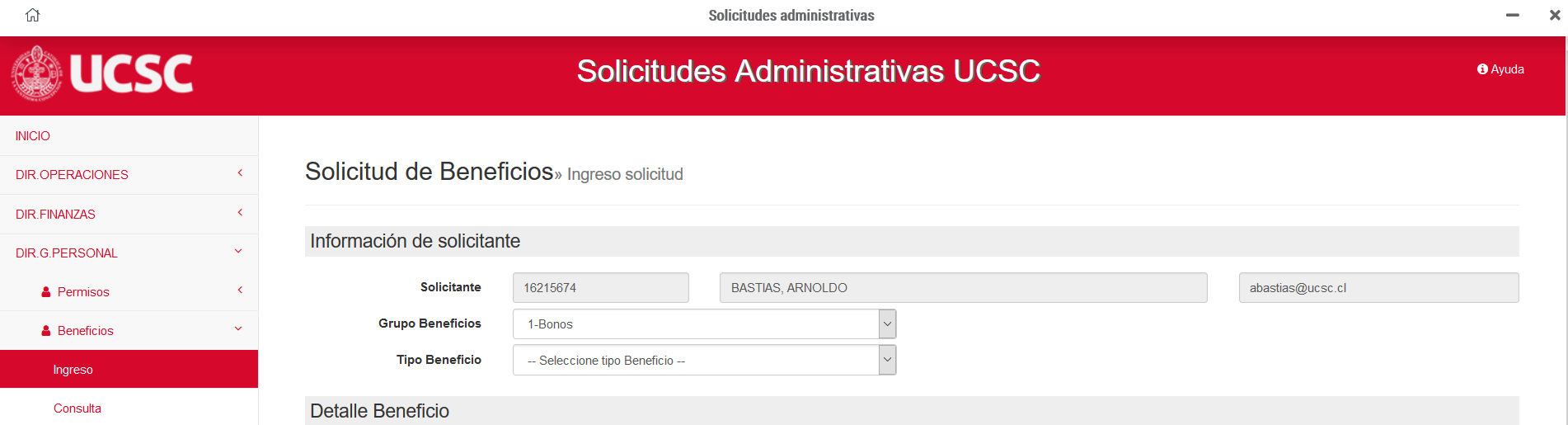 Screenshot 2020 01 29 Portal Funcionario Universidad Católica de la