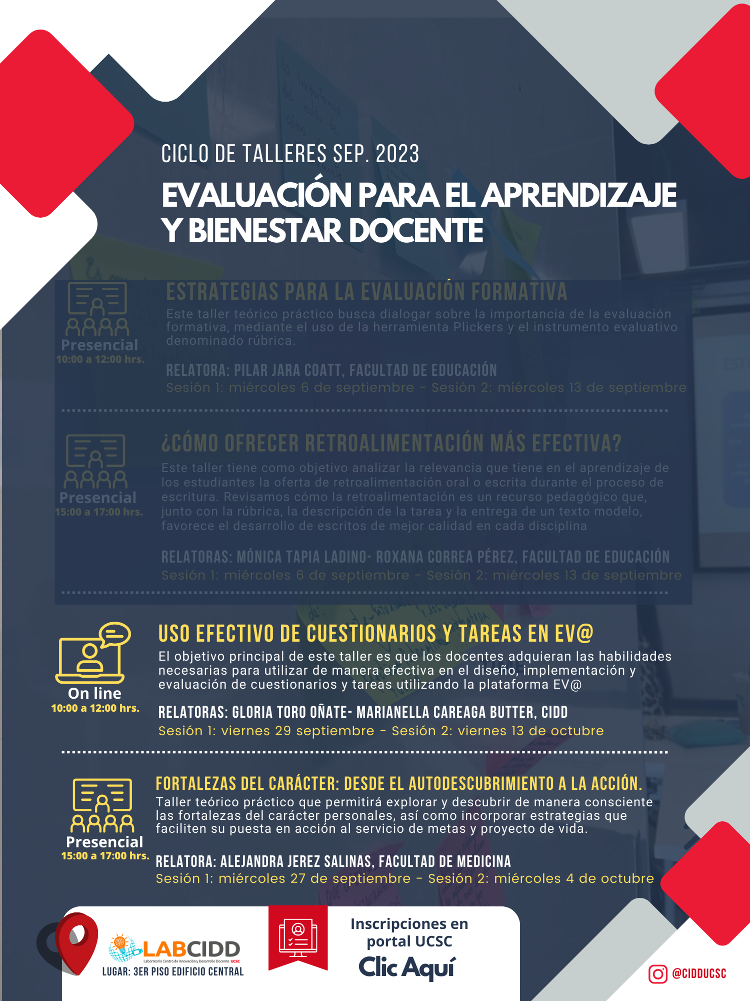 Ciclo de Talleres CIDD, sep_oct 2023. - Centro de Innovación y ...