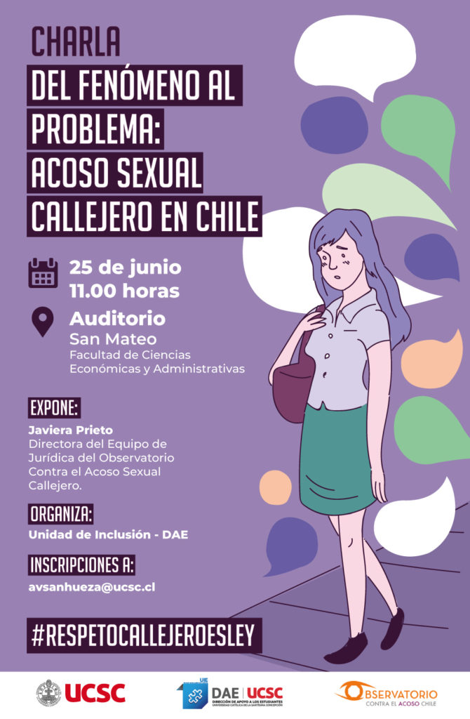 Charla Del FenÓmeno Al Problema Acoso Sexual Callejero En Chile Dirección De Apoyo A Los 3011